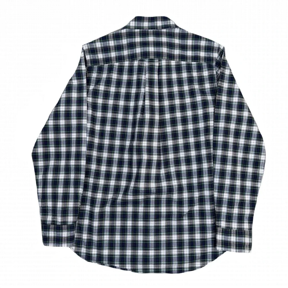 Lot Of 2 Ralph Lauren Boys‎ Large 14-16 Button-Down Plaid Red Blue Shirts Pony